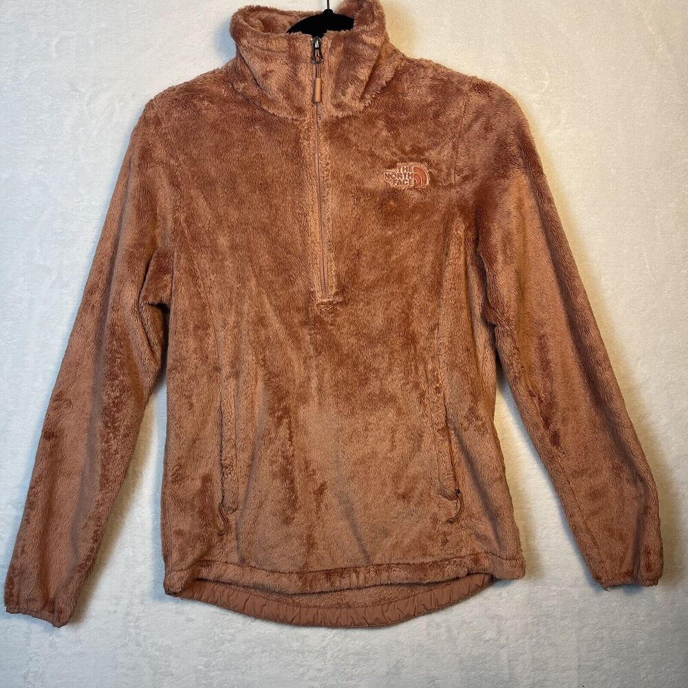 The North Face Jacket Womens Size XS Peach Osito Plush Fleece Full Zip Casual